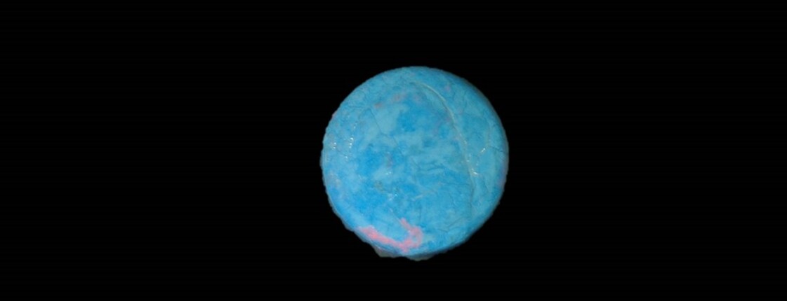Dieses Bild zeigt eine blaue Pille