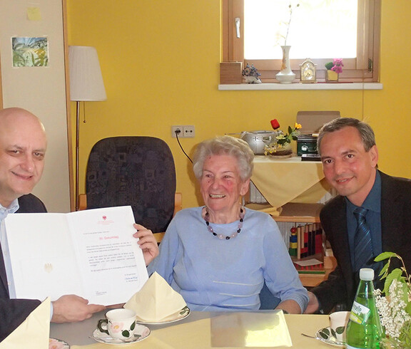 Frau Trittinger feierte Ihren 90. Geburtstag im Haus St. Klemens