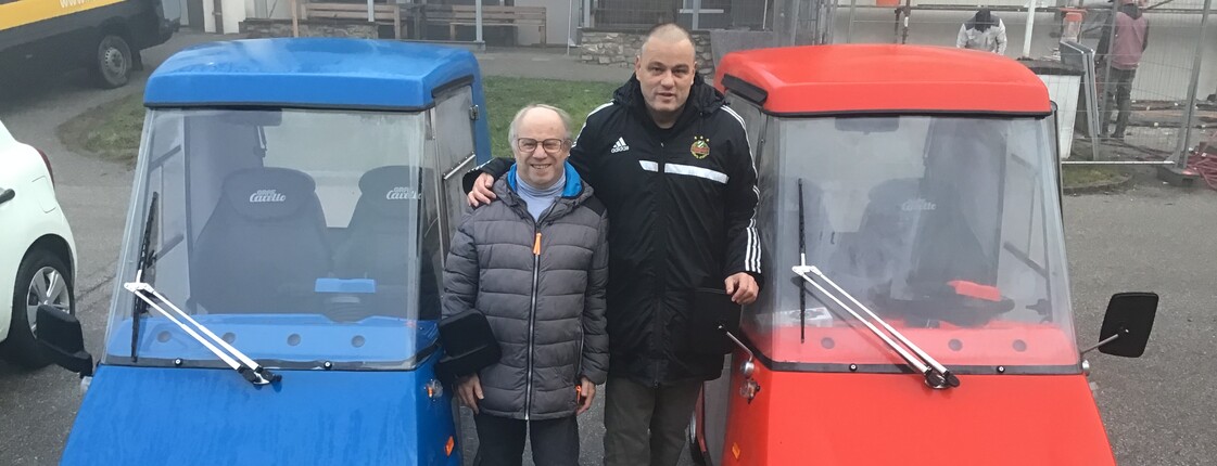 Konrad und Michael zu Besuch bei Graf Carello