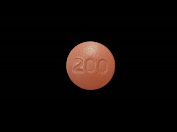 Dieses Bild zeigt eine rot/pinke Pille mit Logo "200".