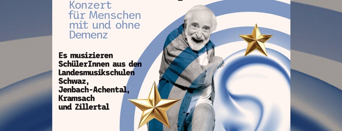 Ein Veranstaltungsplakat lädt zu einem Konzert ein.